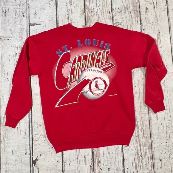Vintage St. Louis Cardinals NCAA College MLB Baseball 1990s Crewneck Sweatshirt - Picture 1 of 8